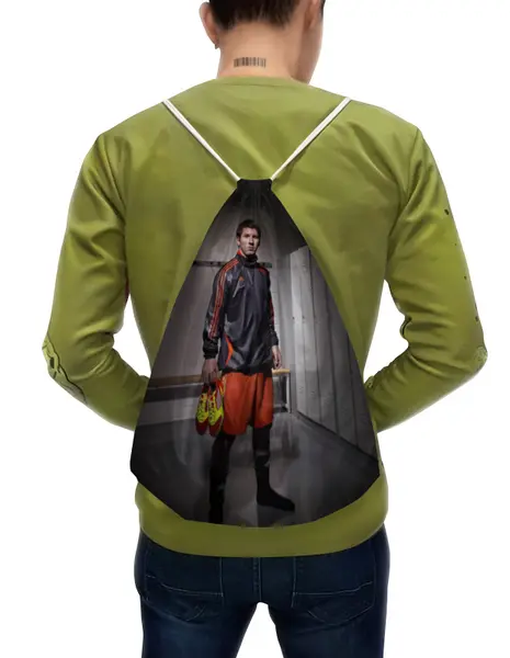 Заказать рюкзак в Москве. Рюкзак-мешок с полной запечаткой Messi от skynatural - готовые дизайны и нанесение принтов.