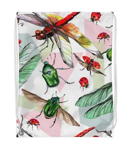 Заказать рюкзак в Москве. Рюкзак-мешок с полной запечаткой насекомые от THE_NISE  - готовые дизайны и нанесение принтов.