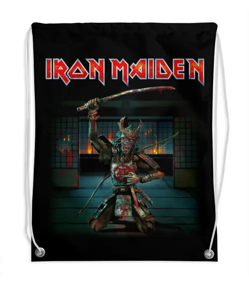Заказать рюкзак в Москве. Рюкзак-мешок с полной запечаткой Iron Maiden от Leichenwagen - готовые дизайны и нанесение принтов.