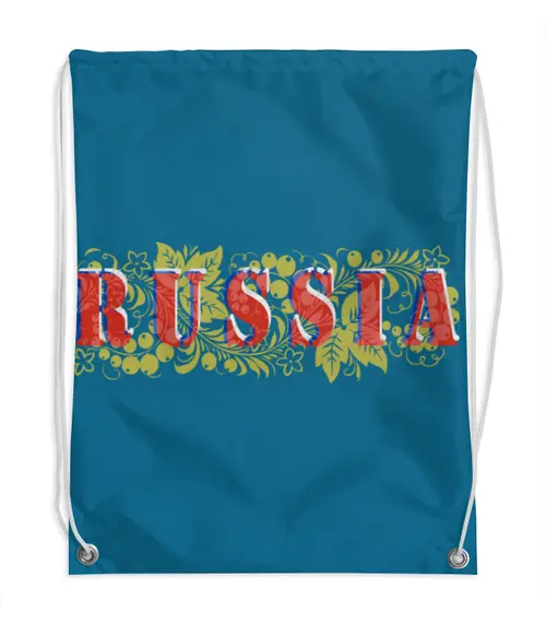 Заказать рюкзак в Москве. Рюкзак-мешок с полной запечаткой Russia от valezar - готовые дизайны и нанесение принтов.
