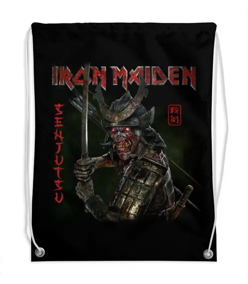 Заказать рюкзак в Москве. Рюкзак-мешок с полной запечаткой Iron Maiden от Leichenwagen - готовые дизайны и нанесение принтов.