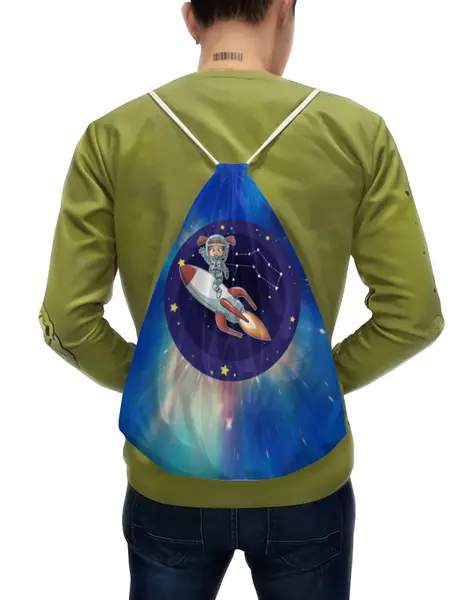 Заказать рюкзак в Москве. Рюкзак-мешок с полной запечаткой Космос от THE_NISE  - готовые дизайны и нанесение принтов.