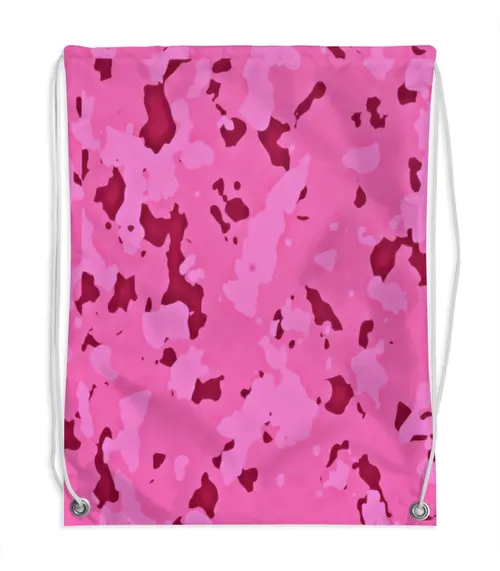 Заказать рюкзак в Москве. Рюкзак-мешок с полной запечаткой Розовый камуфляж от THE_NISE  - готовые дизайны и нанесение принтов.