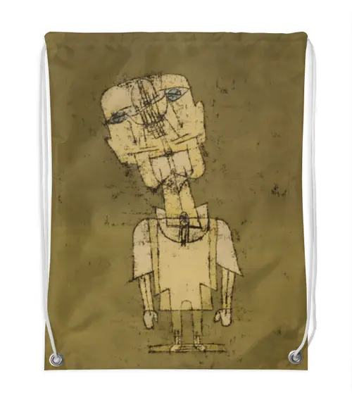 Заказать рюкзак в Москве. Рюкзак-мешок с полной запечаткой Призрак гения (Пауль Клее) от trend - готовые дизайны и нанесение принтов.
