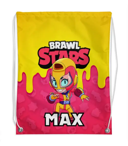 Заказать рюкзак в Москве. Рюкзак-мешок с полной запечаткой BRAWL STARS MAX от geekbox - готовые дизайны и нанесение принтов.