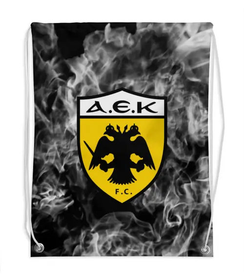 Заказать рюкзак в Москве. Рюкзак-мешок с полной запечаткой AEK FC от THE_NISE  - готовые дизайны и нанесение принтов.