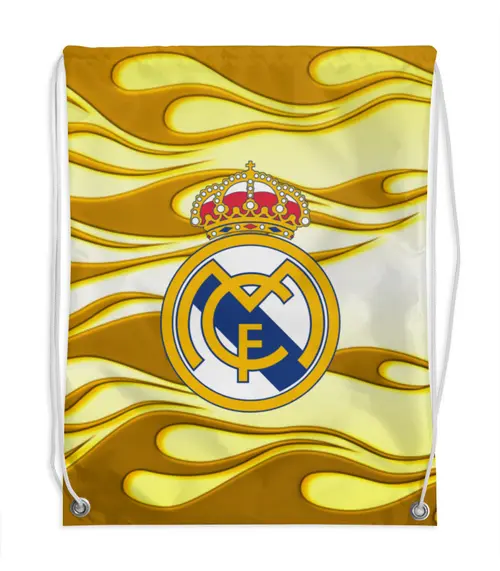 Заказать рюкзак в Москве. Рюкзак-мешок с полной запечаткой Real Madrid от THE_NISE  - готовые дизайны и нанесение принтов.
