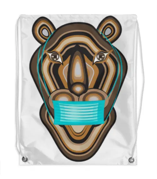Заказать рюкзак в Москве. Рюкзак-мешок с полной запечаткой Тигр в маске от Stil na yarkosti - готовые дизайны и нанесение принтов.