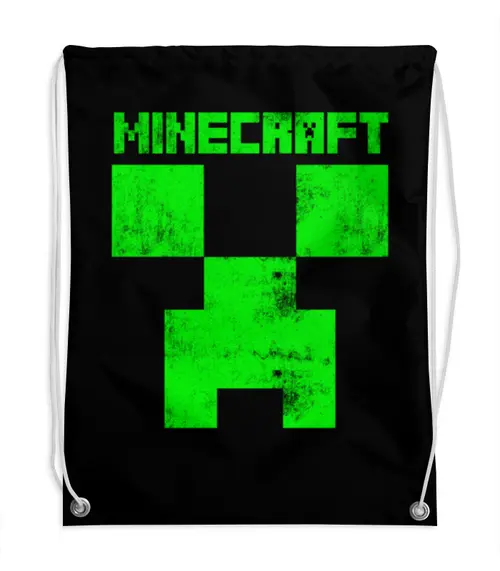 Заказать рюкзак в Москве. Рюкзак-мешок с полной запечаткой MINECRAFT CREEPER от vista12761@rambler.ru - готовые дизайны и нанесение принтов.