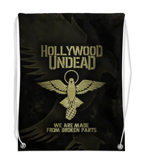 Заказать рюкзак в Москве. Рюкзак-мешок с полной запечаткой Hollywood Undead от geekbox - готовые дизайны и нанесение принтов.