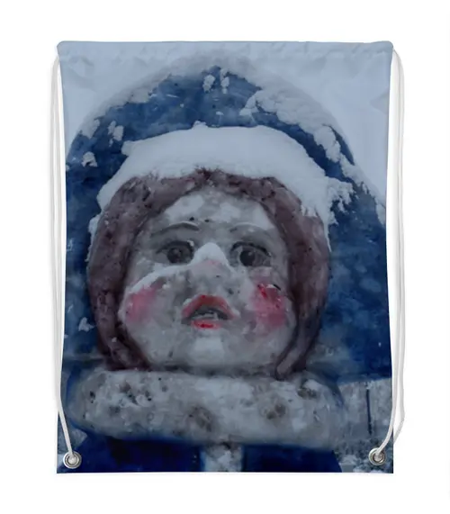 Заказать рюкзак в Москве. Рюкзак-мешок с полной запечаткой Snow lady. Marina N. Makarova от Марина Макарова - готовые дизайны и нанесение принтов.