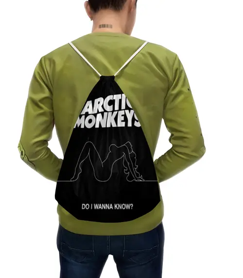 Заказать рюкзак в Москве. Рюкзак-мешок с полной запечаткой Arctic Monkeys от geekbox - готовые дизайны и нанесение принтов.