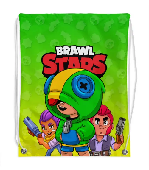 Заказать рюкзак в Москве. Рюкзак-мешок с полной запечаткой BRAWL STARS от geekbox - готовые дизайны и нанесение принтов.