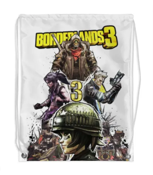 Заказать рюкзак в Москве. Рюкзак-мешок с полной запечаткой Borderlands  от geekbox - готовые дизайны и нанесение принтов.