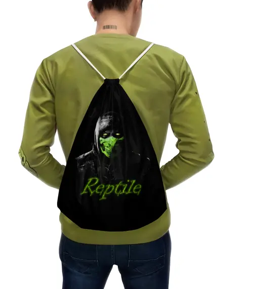 Заказать рюкзак в Москве. Рюкзак-мешок с полной запечаткой Reptile от Дмитрий - готовые дизайны и нанесение принтов.