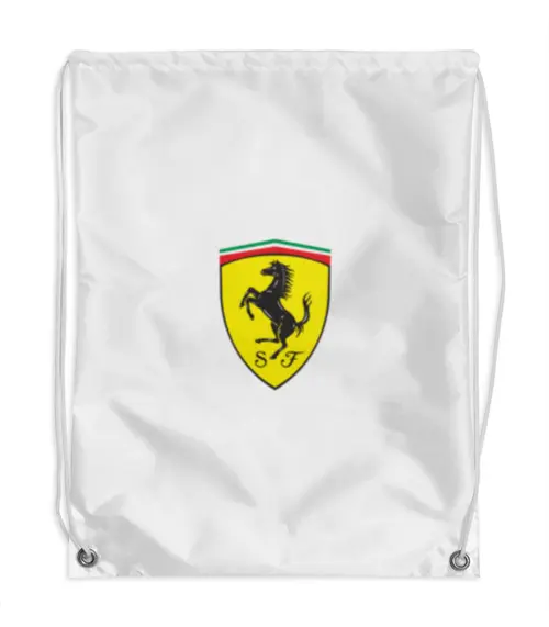 Заказать рюкзак в Москве. Рюкзак-мешок с полной запечаткой Ferrari  от DESIGNER   - готовые дизайны и нанесение принтов.