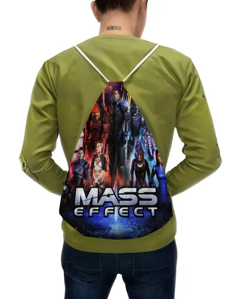 Заказать рюкзак в Москве. Рюкзак-мешок с полной запечаткой Mass Effect  от THE_NISE  - готовые дизайны и нанесение принтов.