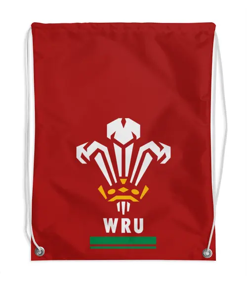 Заказать рюкзак в Москве. Рюкзак-мешок с полной запечаткой Уэльс регби от rugby - готовые дизайны и нанесение принтов.