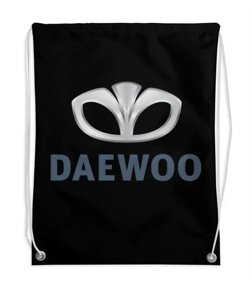 Заказать рюкзак в Москве. Рюкзак-мешок с полной запечаткой DAEWOO от DESIGNER   - готовые дизайны и нанесение принтов.