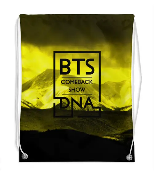 Заказать рюкзак в Москве. Рюкзак-мешок с полной запечаткой Группа BTS от THE_NISE  - готовые дизайны и нанесение принтов.