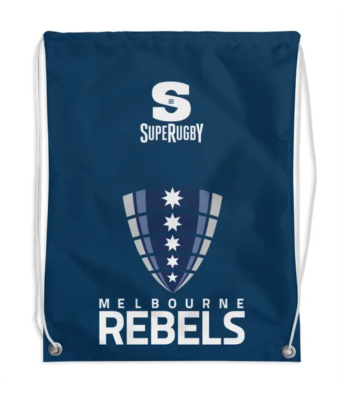 Заказать рюкзак в Москве. Рюкзак-мешок с полной запечаткой Мельбурн Ребелс от rugby - готовые дизайны и нанесение принтов.