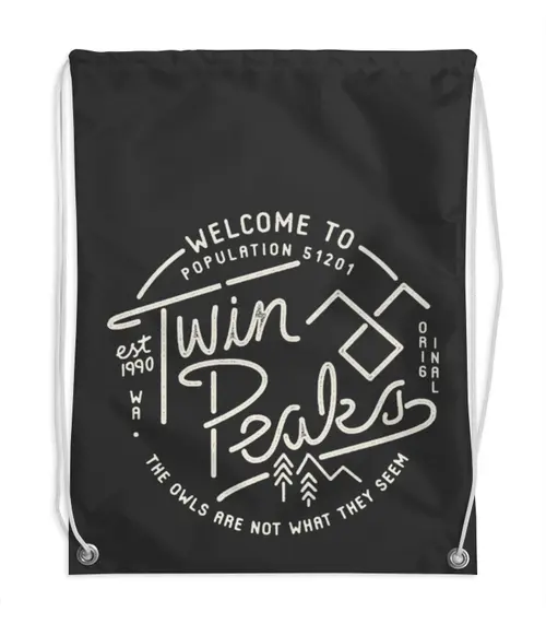 Заказать рюкзак в Москве. Рюкзак-мешок с полной запечаткой Твин Пикс от geekbox - готовые дизайны и нанесение принтов.