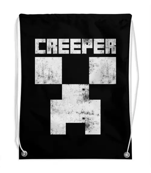 Заказать рюкзак в Москве. Рюкзак-мешок с полной запечаткой MINECRAFT CREEPER от vista12761@rambler.ru - готовые дизайны и нанесение принтов.