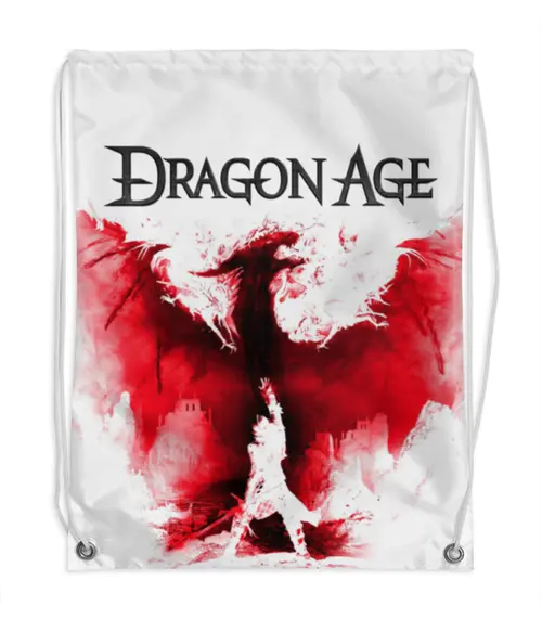 Заказать рюкзак в Москве. Рюкзак-мешок с полной запечаткой Dragon Age от geekbox - готовые дизайны и нанесение принтов.