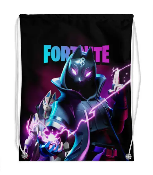 Заказать рюкзак в Москве. Рюкзак-мешок с полной запечаткой FORTNITE от geekbox - готовые дизайны и нанесение принтов.