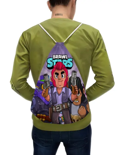 Заказать рюкзак в Москве. Рюкзак-мешок с полной запечаткой BRAWL STARS COLT от geekbox - готовые дизайны и нанесение принтов.