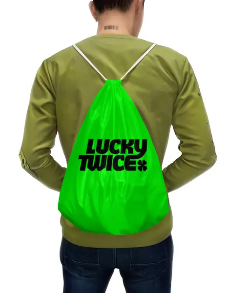 Заказать рюкзак в Москве. Рюкзак-мешок с полной запечаткой Lucky twice от THE_NISE  - готовые дизайны и нанесение принтов.