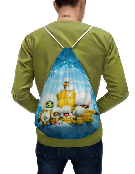 Заказать рюкзак в Москве. Рюкзак-мешок с полной запечаткой Angry Birds от skynatural - готовые дизайны и нанесение принтов.