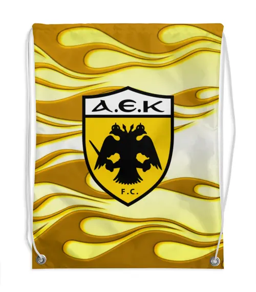 Заказать рюкзак в Москве. Рюкзак-мешок с полной запечаткой AEK FC от THE_NISE  - готовые дизайны и нанесение принтов.