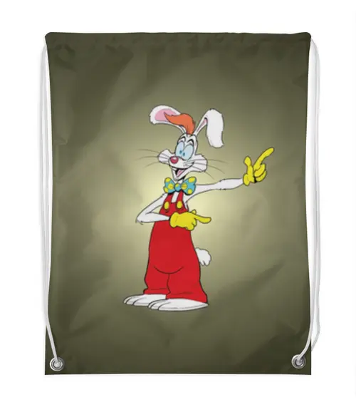 Заказать рюкзак в Москве. Рюкзак-мешок с полной запечаткой Кролик Роджер от YellowCloverShop - готовые дизайны и нанесение принтов.