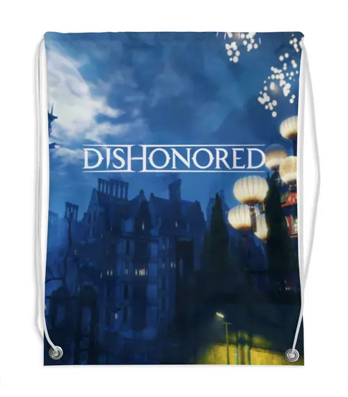 Заказать рюкзак в Москве. Рюкзак-мешок с полной запечаткой Dishonored от THE_NISE  - готовые дизайны и нанесение принтов.