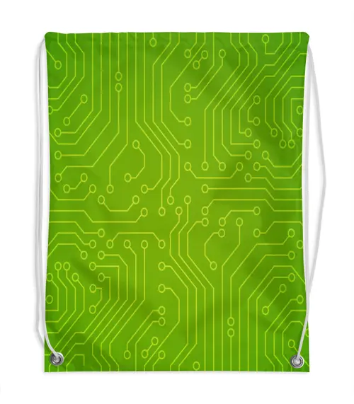 Заказать рюкзак в Москве. Рюкзак-мешок с полной запечаткой Зеленый чип от THE_NISE  - готовые дизайны и нанесение принтов.