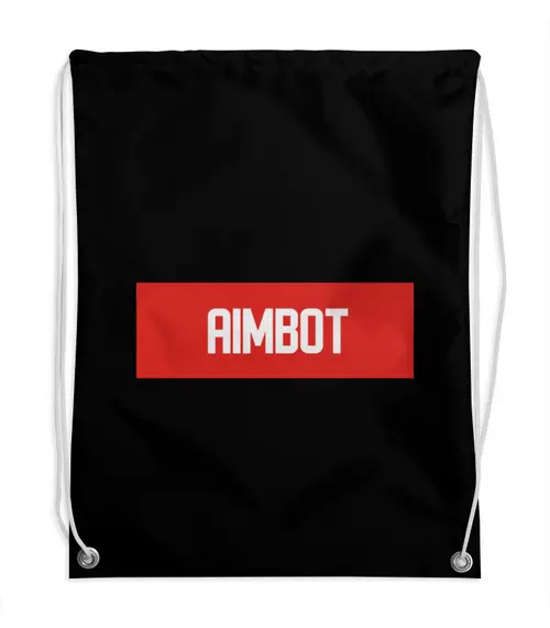 Заказать рюкзак в Москве. Рюкзак-мешок с полной запечаткой Aimbot от THE_NISE  - готовые дизайны и нанесение принтов.