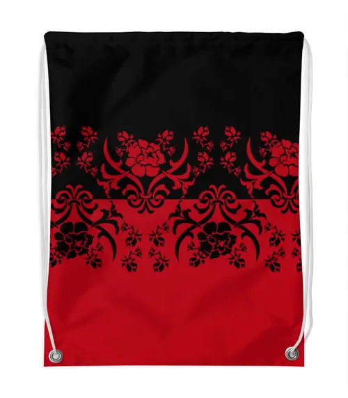 Заказать рюкзак в Москве. Рюкзак-мешок с полной запечаткой Красно-черный от valezar - готовые дизайны и нанесение принтов.