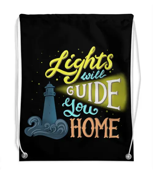 Заказать рюкзак в Москве. Рюкзак-мешок с полной запечаткой Lights will guide you home от Алена Суманеева - готовые дизайны и нанесение принтов.