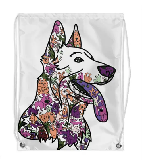 Заказать рюкзак в Москве. Рюкзак-мешок с полной запечаткой забавные собаки от Игма - готовые дизайны и нанесение принтов.