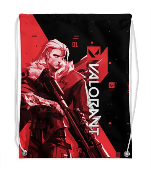 Заказать рюкзак в Москве. Рюкзак-мешок с полной запечаткой VALORANT SOVA от geekbox - готовые дизайны и нанесение принтов.