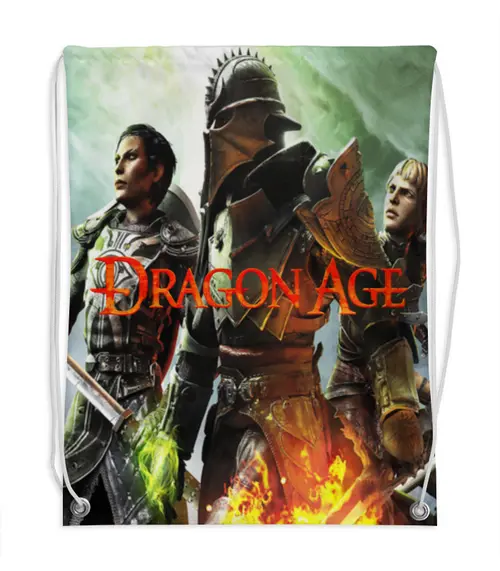 Заказать рюкзак в Москве. Рюкзак-мешок с полной запечаткой Dragon Age от THE_NISE  - готовые дизайны и нанесение принтов.