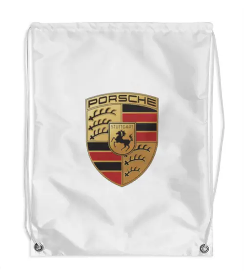 Заказать рюкзак в Москве. Рюкзак-мешок с полной запечаткой Porsche от DESIGNER   - готовые дизайны и нанесение принтов.