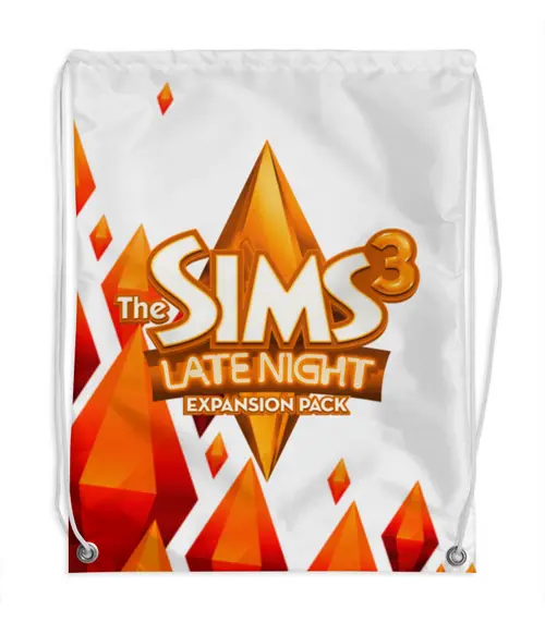 Заказать рюкзак в Москве. Рюкзак-мешок с полной запечаткой The Sims 3  от THE_NISE  - готовые дизайны и нанесение принтов.