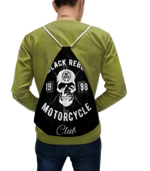 Заказать рюкзак в Москве. Рюкзак-мешок с полной запечаткой Black Rebel Motorcycle Club от geekbox - готовые дизайны и нанесение принтов.