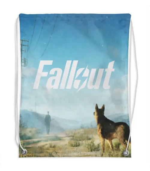 Заказать рюкзак в Москве. Рюкзак-мешок с полной запечаткой Fallout от THE_NISE  - готовые дизайны и нанесение принтов.