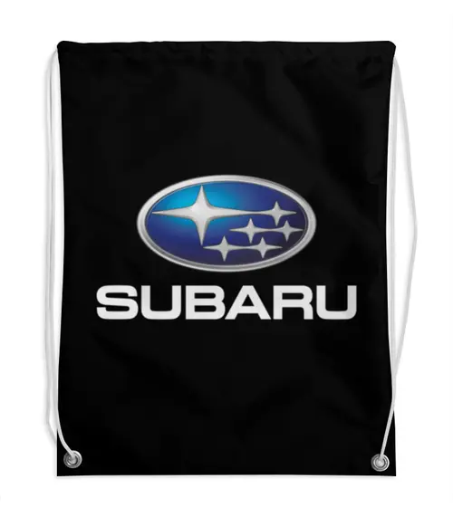 Заказать рюкзак в Москве. Рюкзак-мешок с полной запечаткой SUBARU от DESIGNER   - готовые дизайны и нанесение принтов.