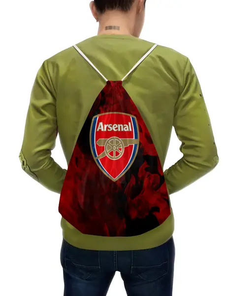 Заказать рюкзак в Москве. Рюкзак-мешок с полной запечаткой  Arsenal от THE_NISE  - готовые дизайны и нанесение принтов.