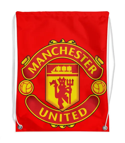 Заказать рюкзак в Москве. Рюкзак-мешок с полной запечаткой Manchester united от queen  - готовые дизайны и нанесение принтов.