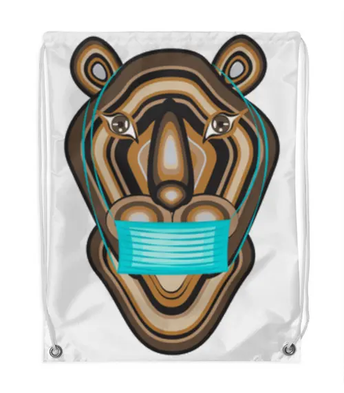 Заказать рюкзак в Москве. Рюкзак-мешок с полной запечаткой Тигр в маске от Stil na yarkosti - готовые дизайны и нанесение принтов.